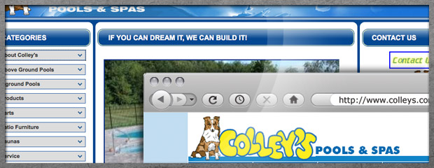 Screenshot of Colleys.com