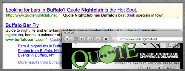 Screenshot of Quotenightclub.net