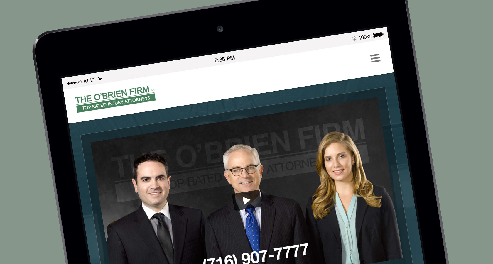 O'Brien Blog Screenshot