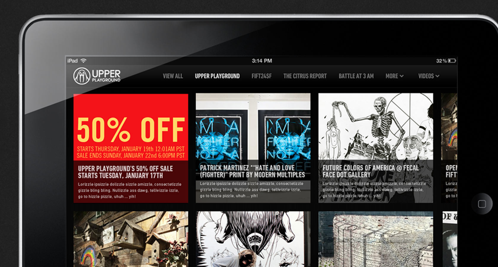 Upper Playground App Screenshot